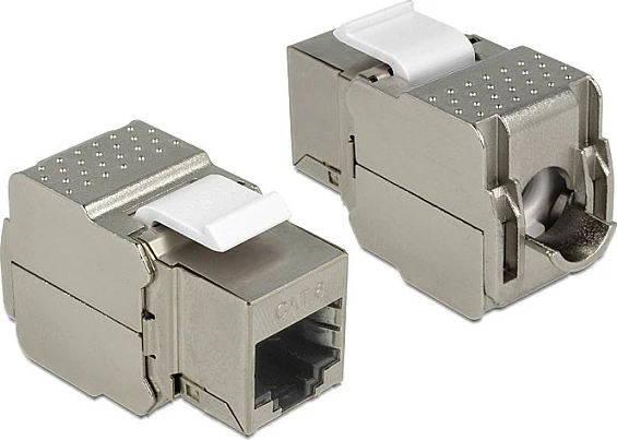 Modul Keystone DeLOCK 86154, RJ45 në LSA, argjend