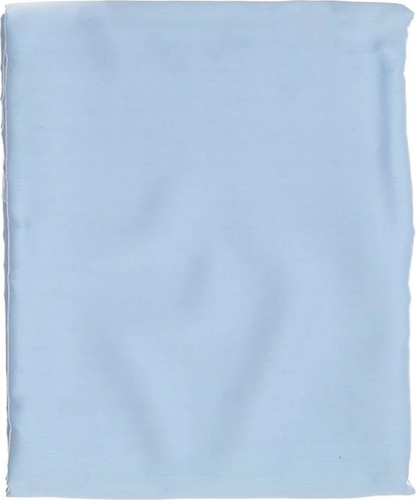 Çarçaf i shtrirë saten Single XL, ngjyrë e kaltër, L'essentiel