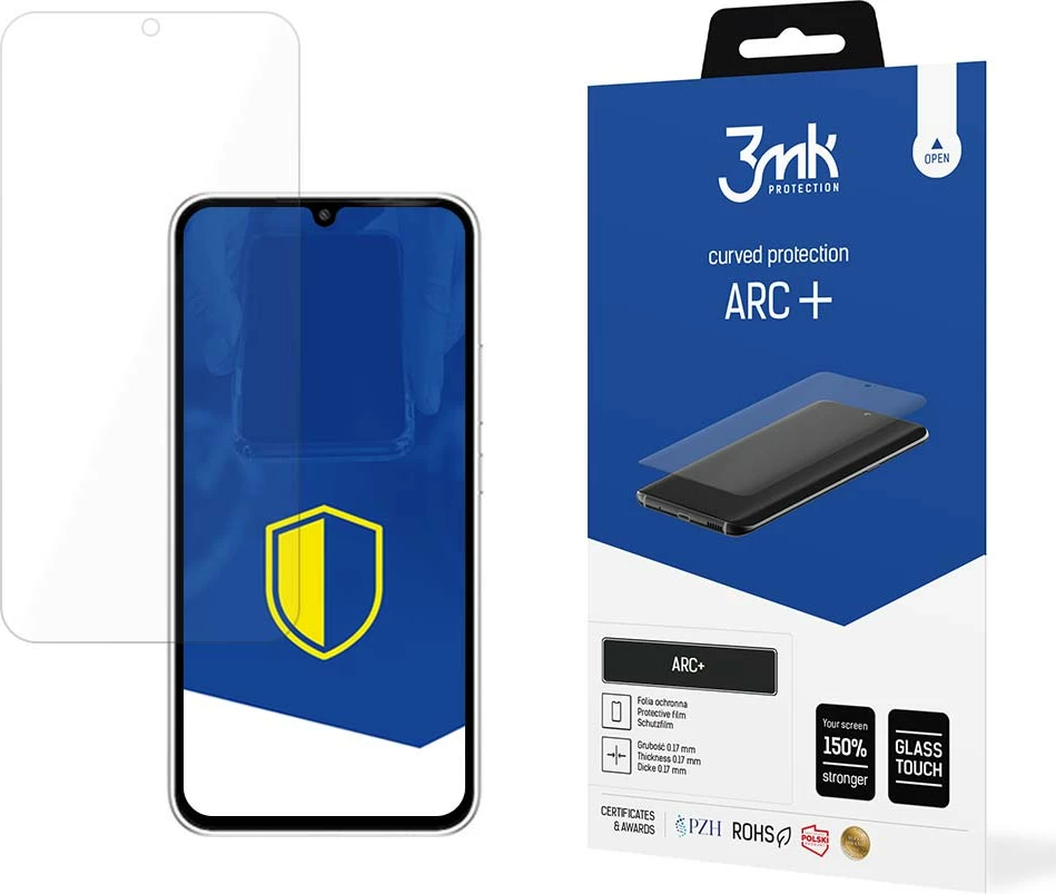 Folje mbrojtëse për ekran Samsung Galaxy A35/A55 5G 3mk ARC+, TPU, transparente