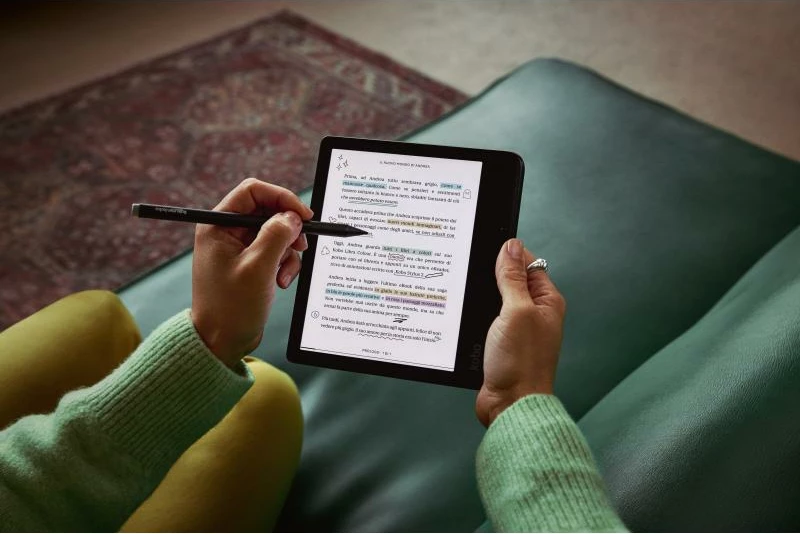 Lexues elektronik Kobo Libra Colour N428-KU-BK-K-BU 7" 32GB, i zi, paketë me Stylus 2