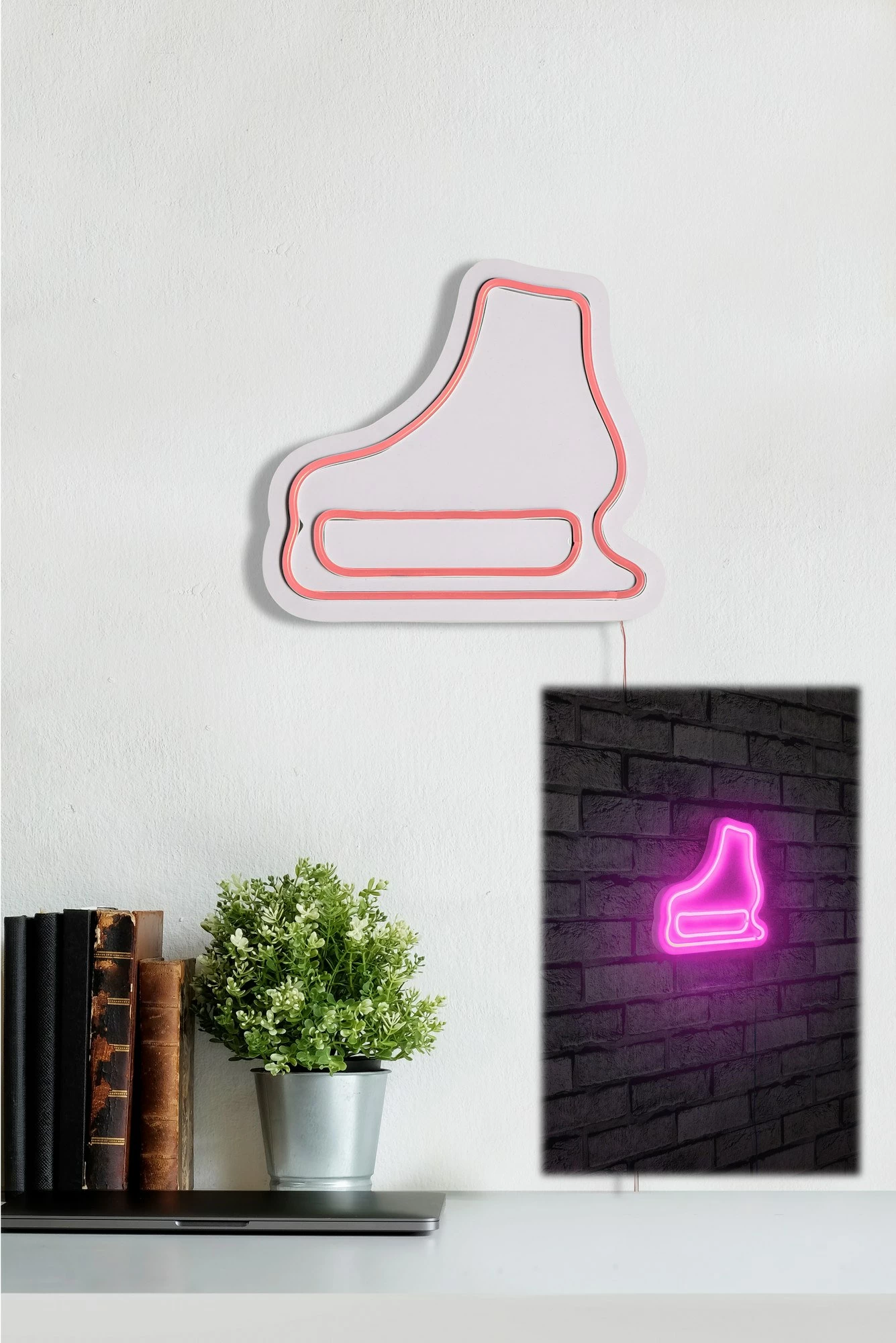 Dritë dekorative LED, plastikë, formë patine akulli, ngjyrë rozë - 4