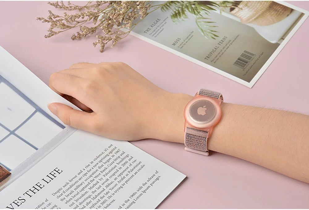 Rrip dore najloni Tech-Protect për fëmijë, për Apple AirTag, Jeshil