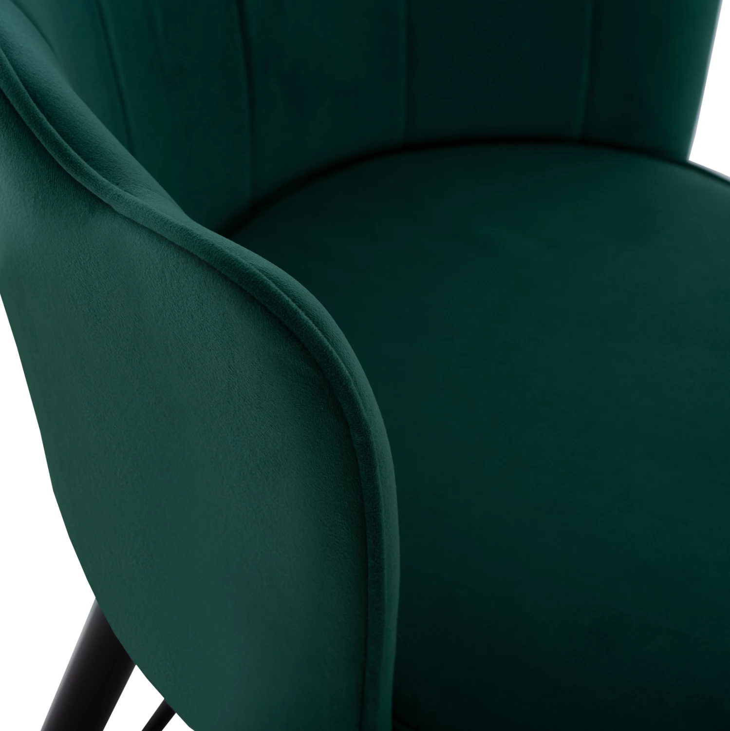 Karrige për bar mesatare, FH8736.03, kadife e gjelbër, kornizë metalike, 50x50x90 cm