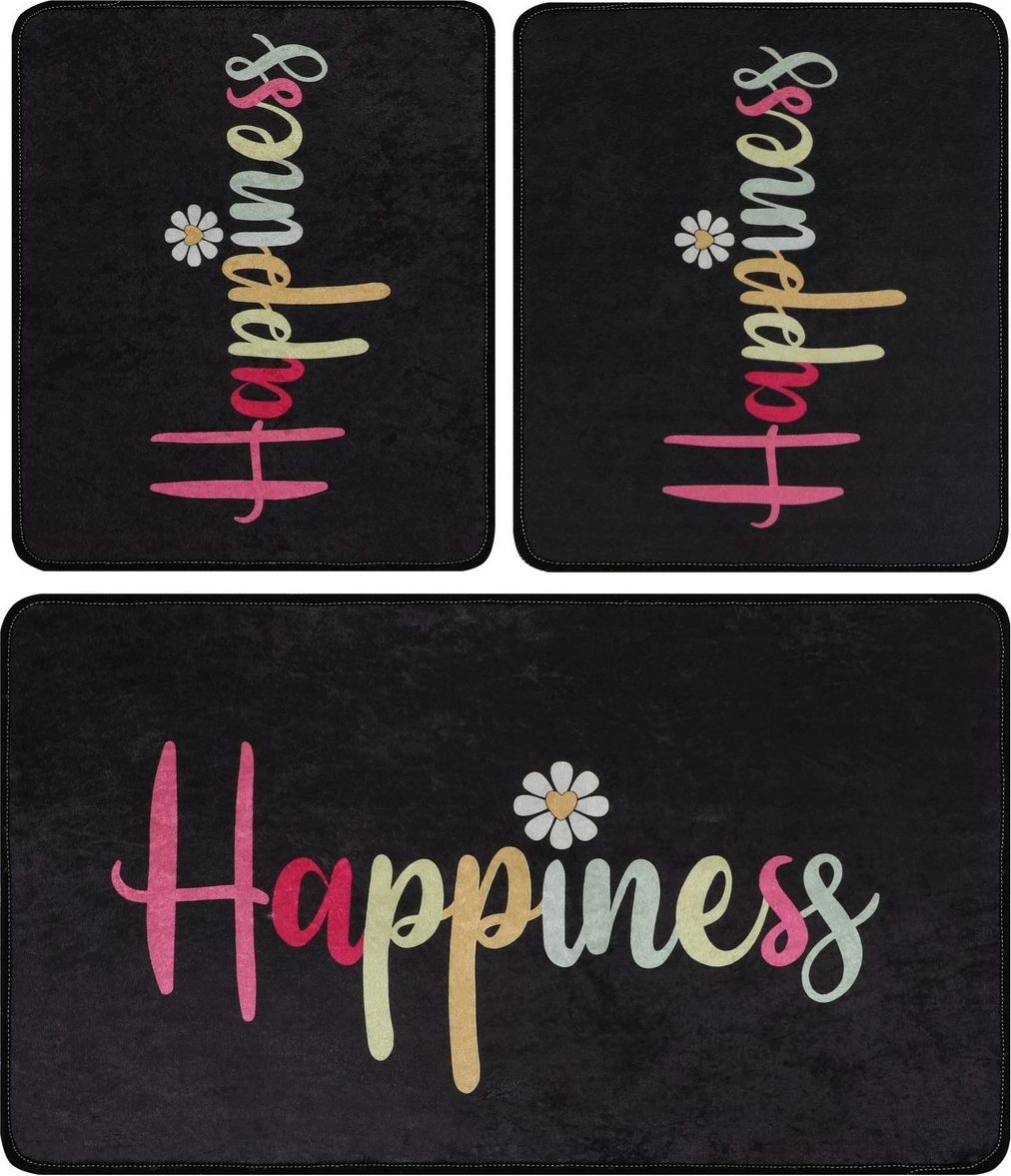 Set tapetash për banjo, 3 copë, Mijölnir Happiness Djt