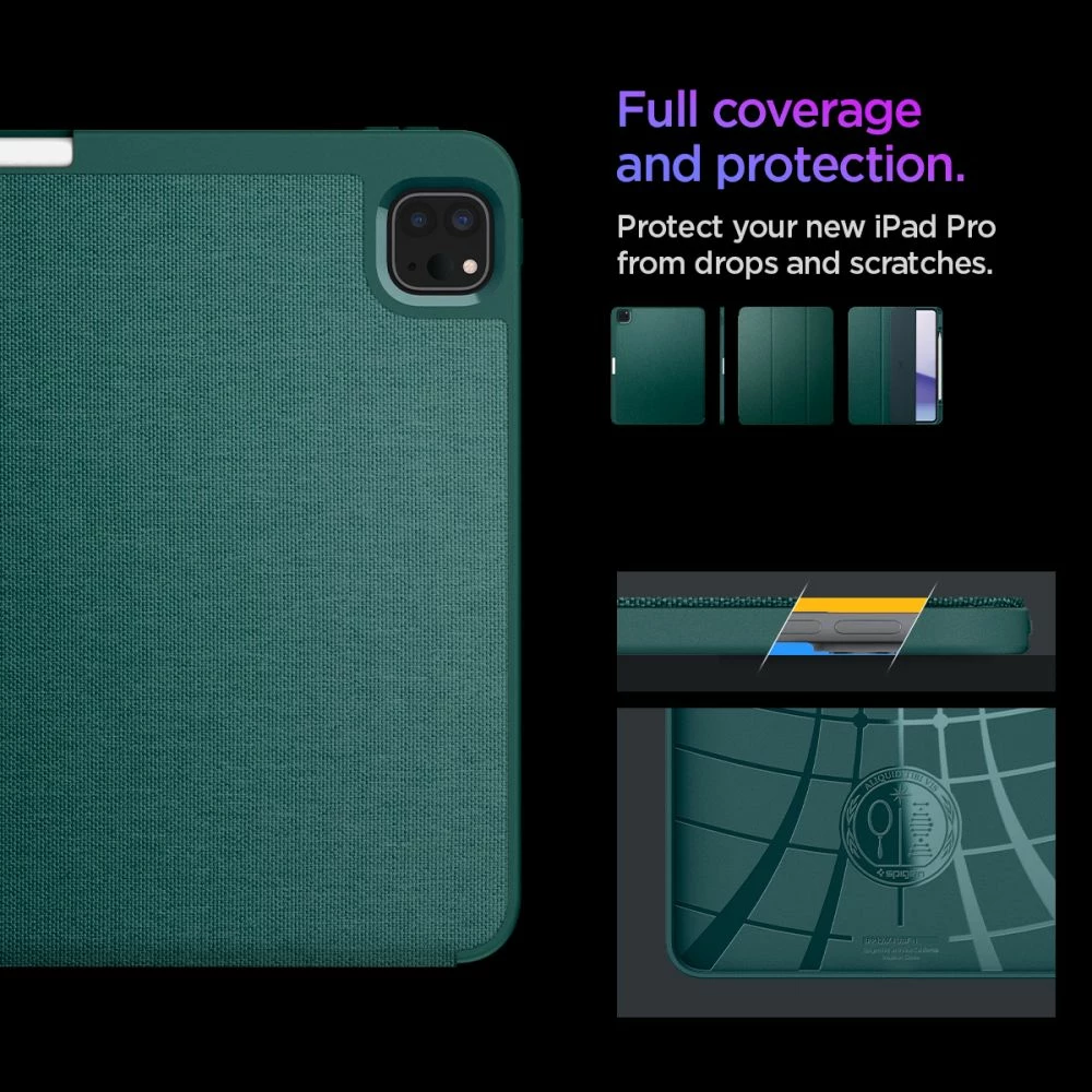 Mbështjellës Spigen Urban Fit për iPad Pro 13" 2024, Gjelbër