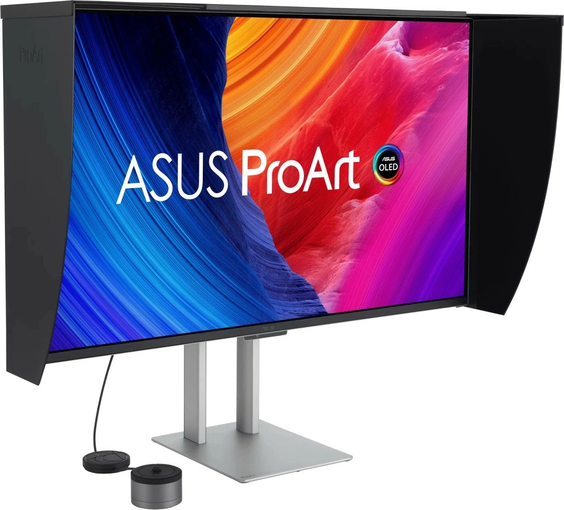 Monitor Asus ProArt PA32UCDMR-K 31.5\" 4K UHD 240Hz QD-OLED HDMI USB-C Thunderbolt 4, zi/argjend