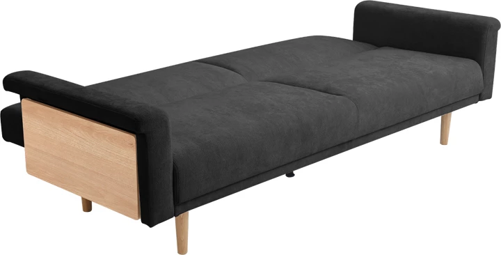 Krevate divan Flexo, stof antracit, 220x84.5x82cm