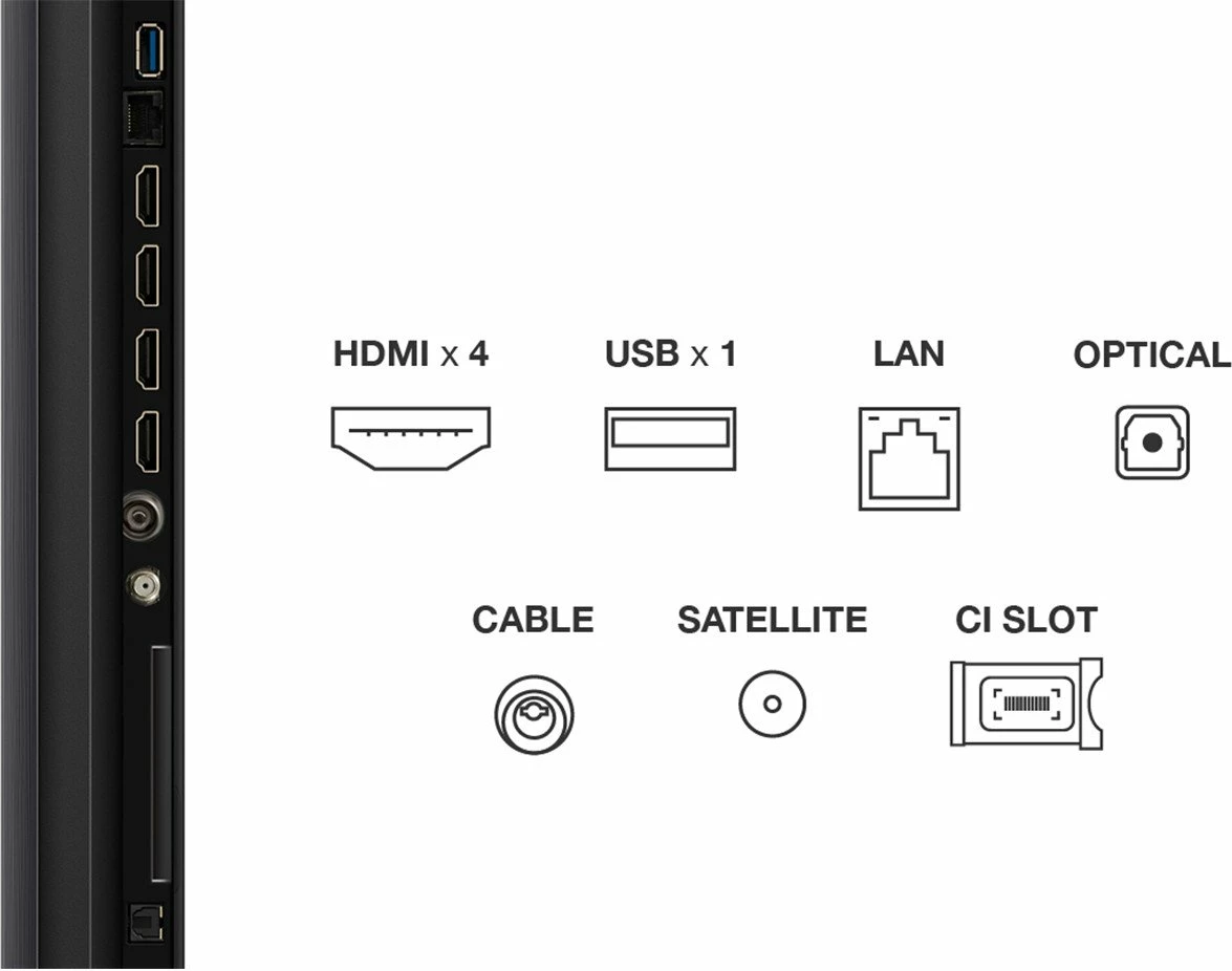 TV TCL 55Q6C 55\" 4K Ultra HD Mini LED Google TV, e zezë