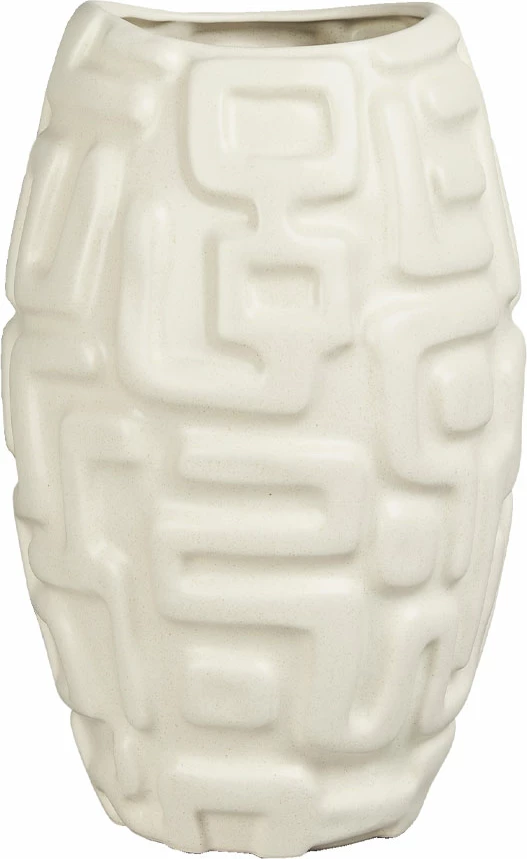 Vazo Isis, gur qeramike, bezhë, 29x29x47cm