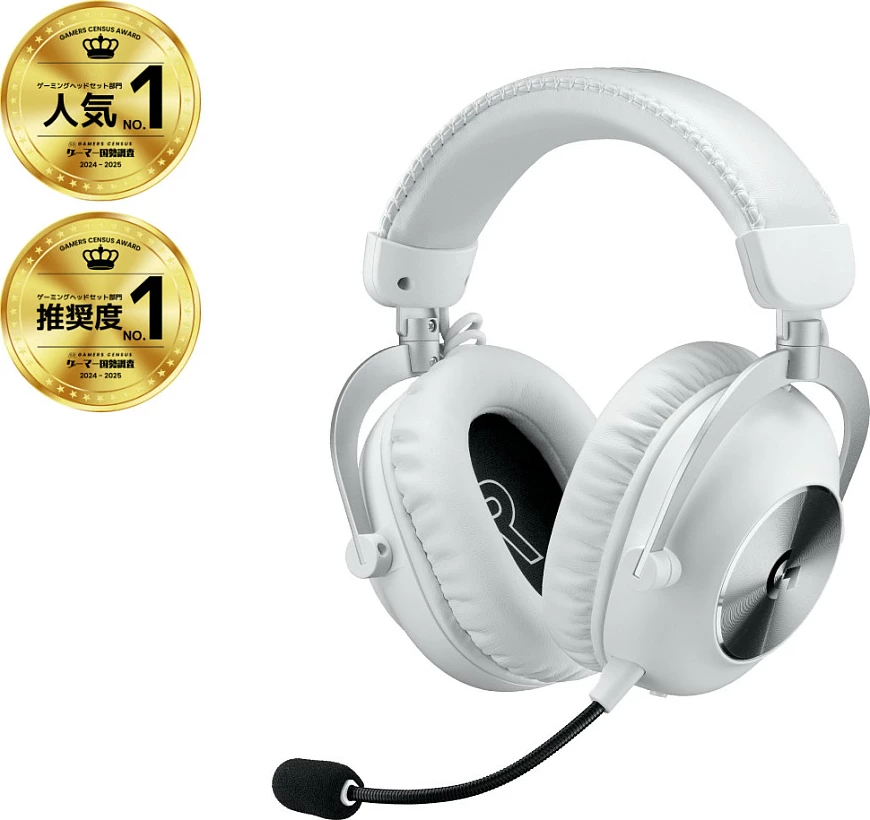 Kufje gaming Logitech PRO X 2 LIGHTSPEED wireless, 50h bateri, mikrofon i ndashëm, bardhë