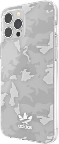 Mbështjellës Adidas OR SnapCase Camo për iPhone 12 Pro Max, transparent/bardhë