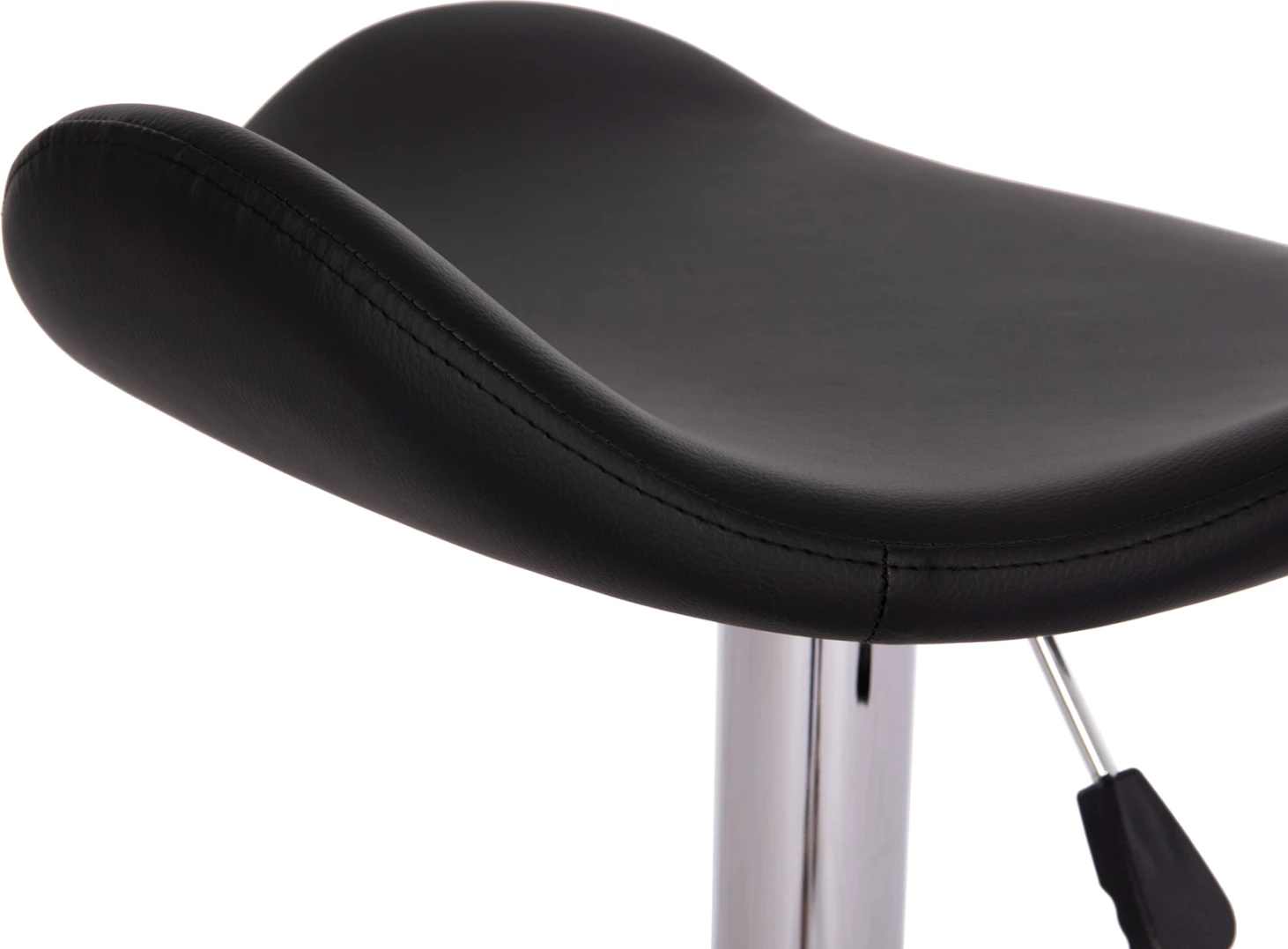 Karrige për bar rrotulluese GANNA FH201.21, lëkurë PU e zezë, me amortizator, set prej 2 copash, 44x42x87cm