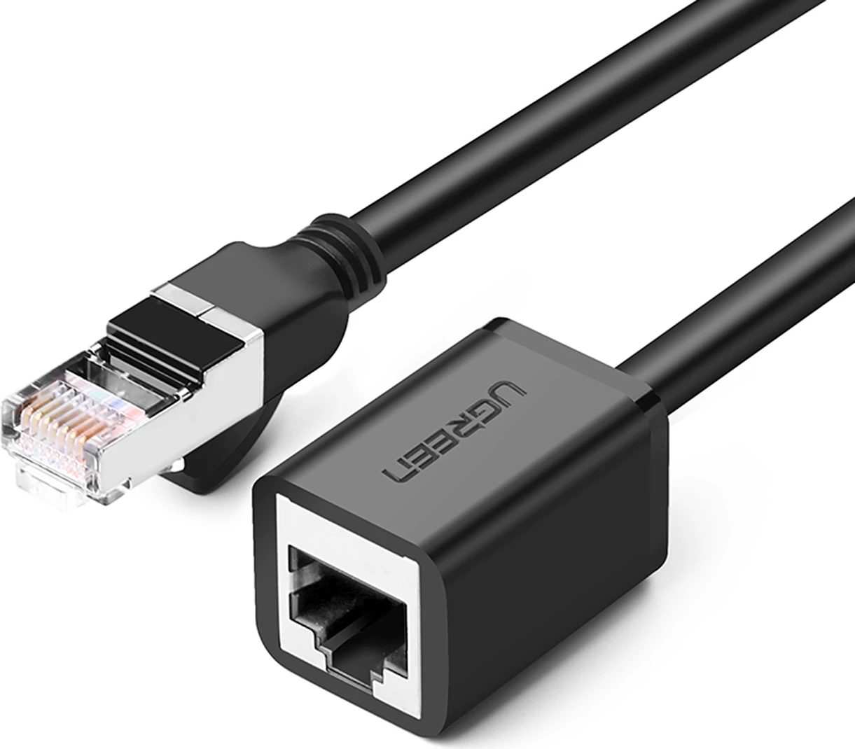 Kabllo rrjeti Ugreen NW112, RJ45 (femër) - RJ45 (mashkull), Cat. 6, 0.5m, e zezë