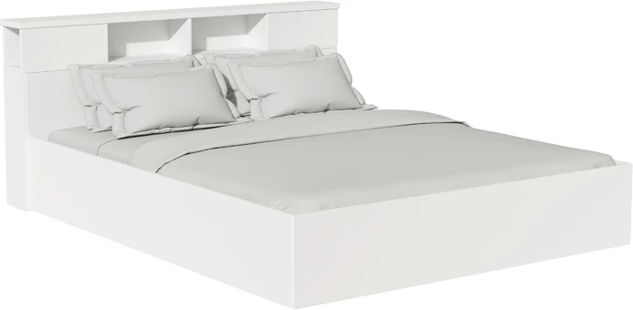 Krevat dopio Olympus, ngjyrë e bardhë antike, 160x200 cm