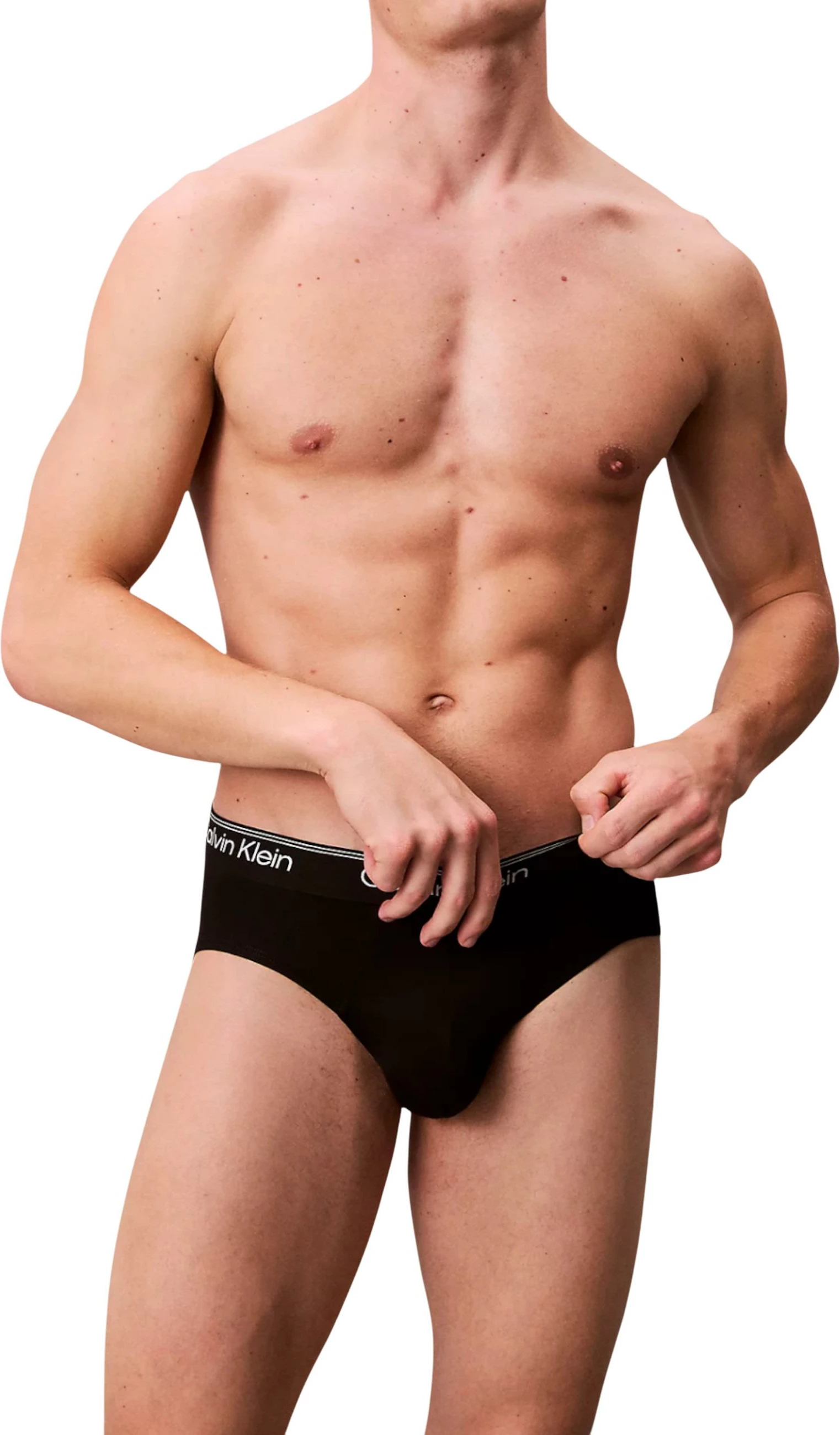 Të brendshme slip për meshkuj Calvin Klein Underwear HIP BRIEF 3PK LV00NB4408, të zeza [Madhësia: S]