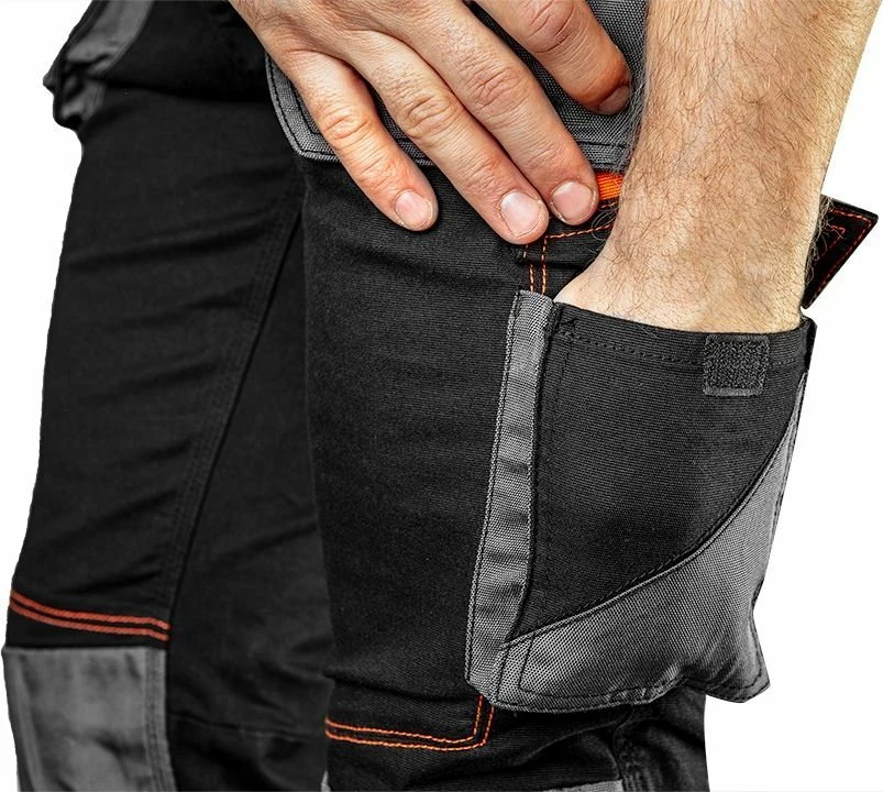 Pantallona pune Neo HD Slim, madhësia M, me rrip, të zeza
