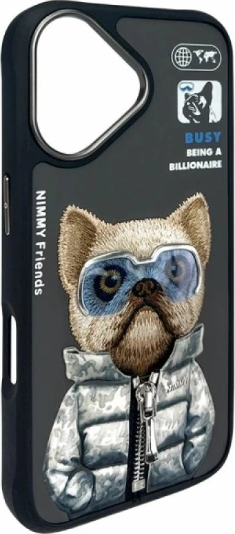 Kutia për iPhone Nimmy Cool&Cute 2.0 Dog, e zezë