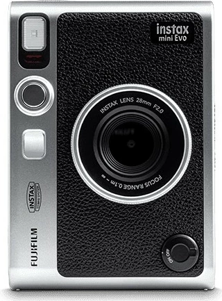Fujifilm Instax Mini Evo Hybrid Instant Camera (Black, USB‑C Type‑C)