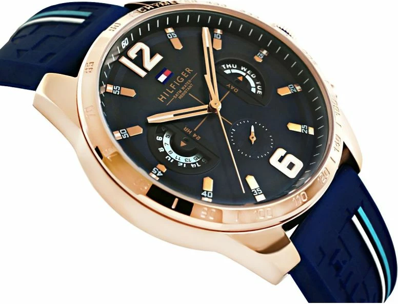 Orë dore për meshkuj Tommy Hilfiger, kaltër