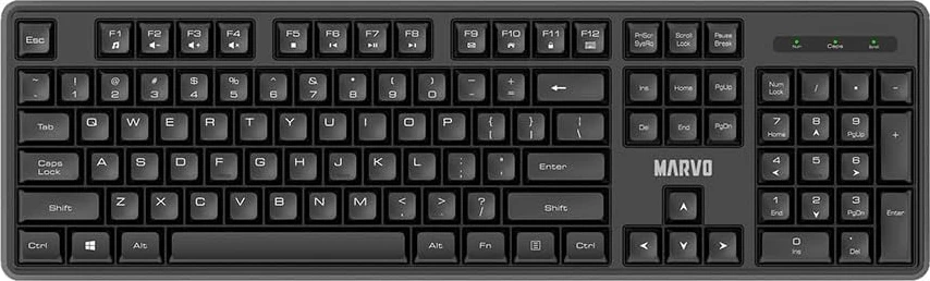 Set tastierë + maus wireless Marvo WS005, 2.4 GHz, SLO/HR layout, i zi