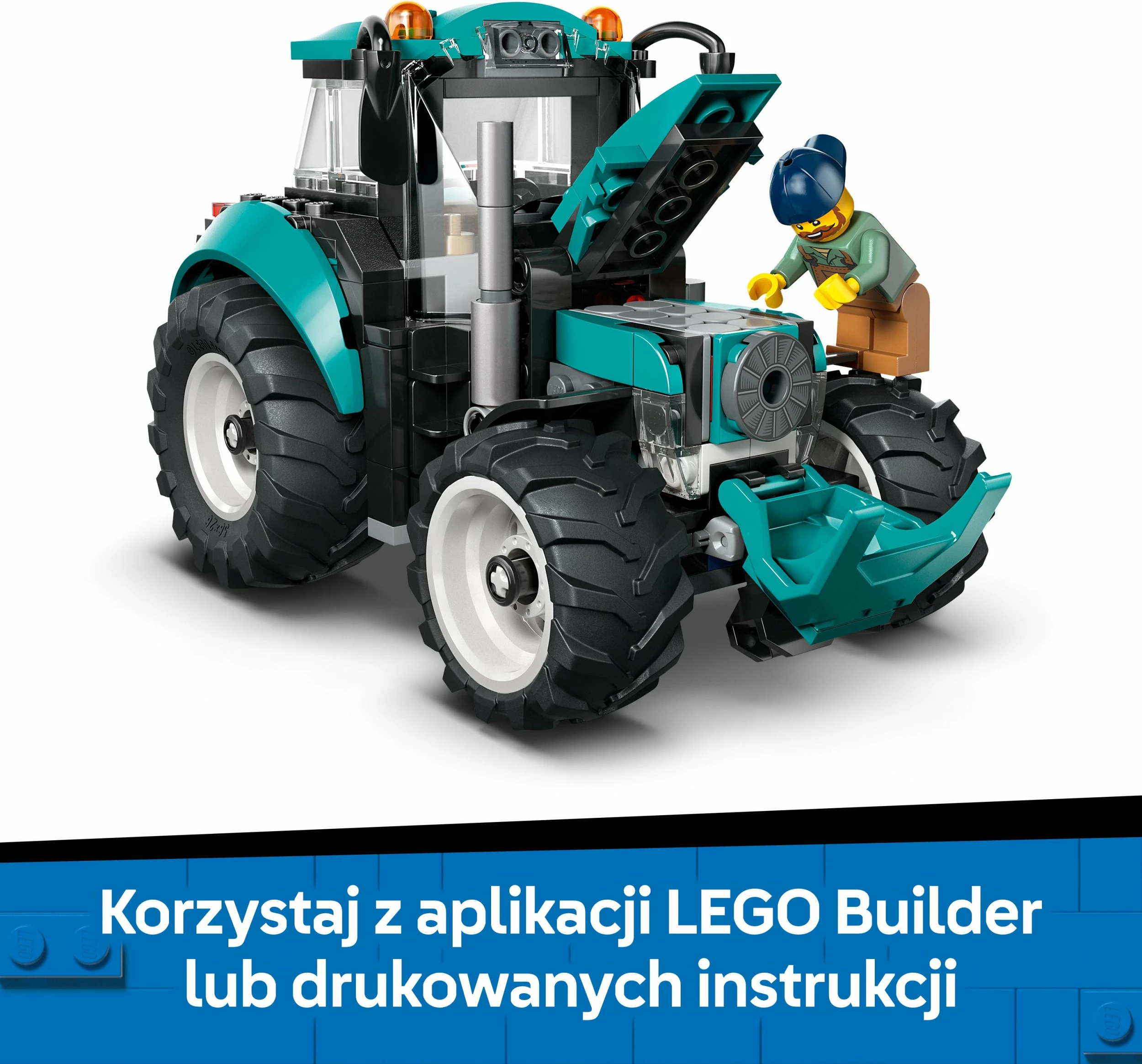 Set ndërtimi LEGO City LEGO 60498 Traktor, 204 copë, 6+, turkeze