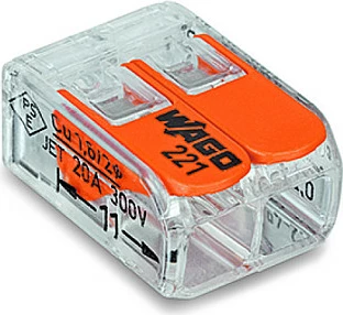 Lidhës elektrik WAGO 221, 2x4mm, 100 copë