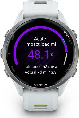Smartwatch Garmin Forerunner 970, AMOLED 1.4", GPS, Wi‑Fi, 56 g, rrip bardhë/verdhë