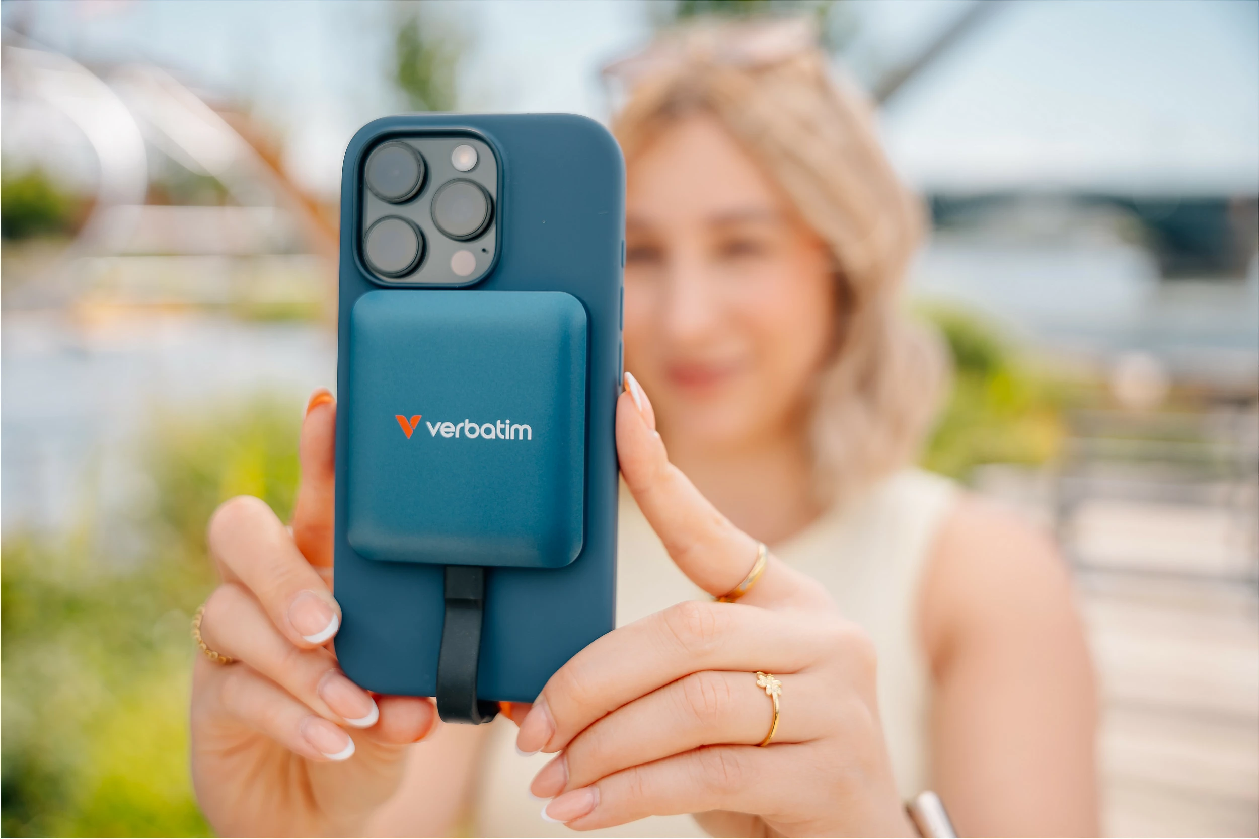 SSD i jashtëm Verbatim SnapBack 1TB, USB-C, USB 3.2 Gen 2x2, 2000MB/s, blu