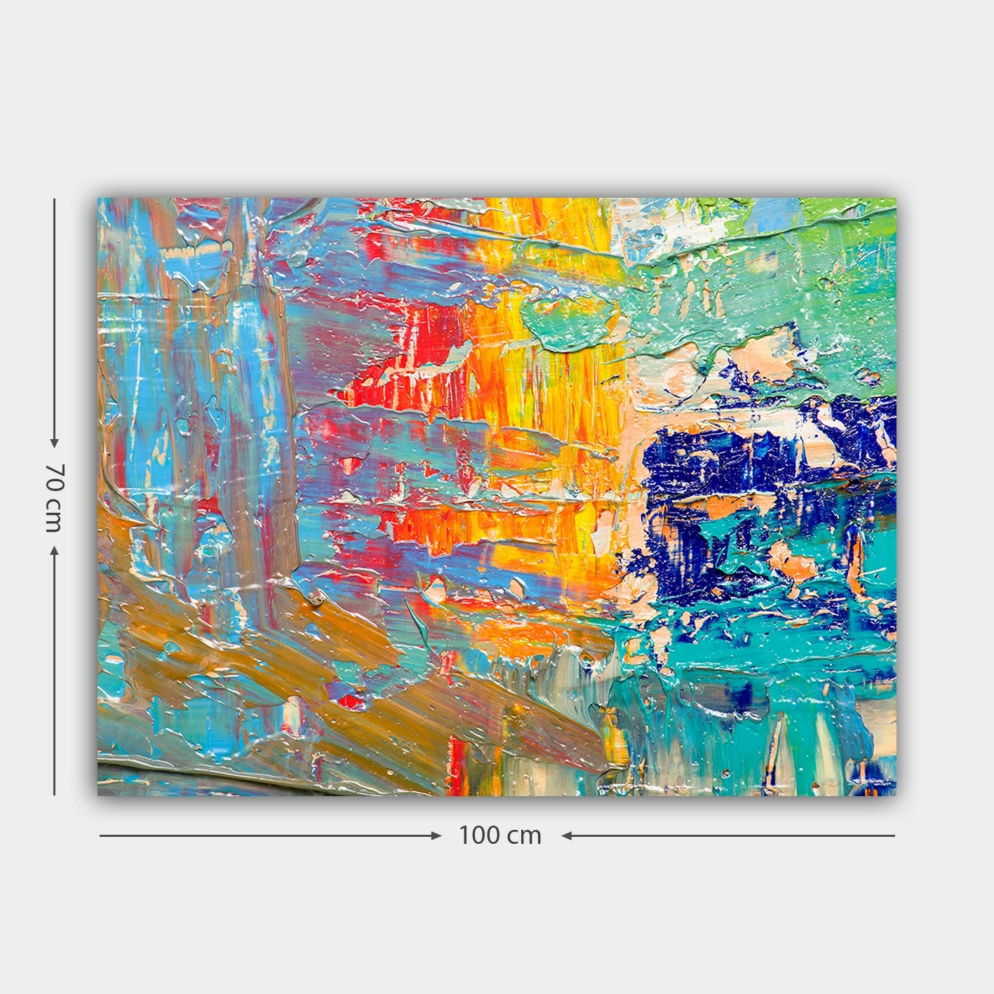 Pikturë dekorative në kanavacë, shumëngjyrëshe, 70x100cm, 362273090