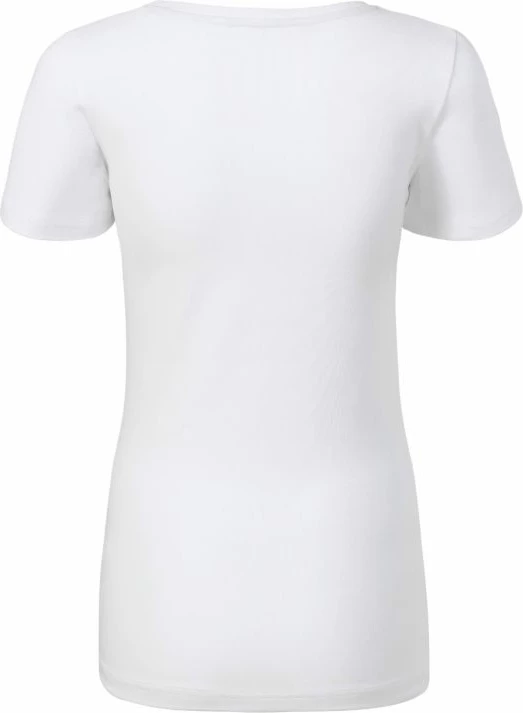 Maicë me qafë V për femra Malfini, e bardhë