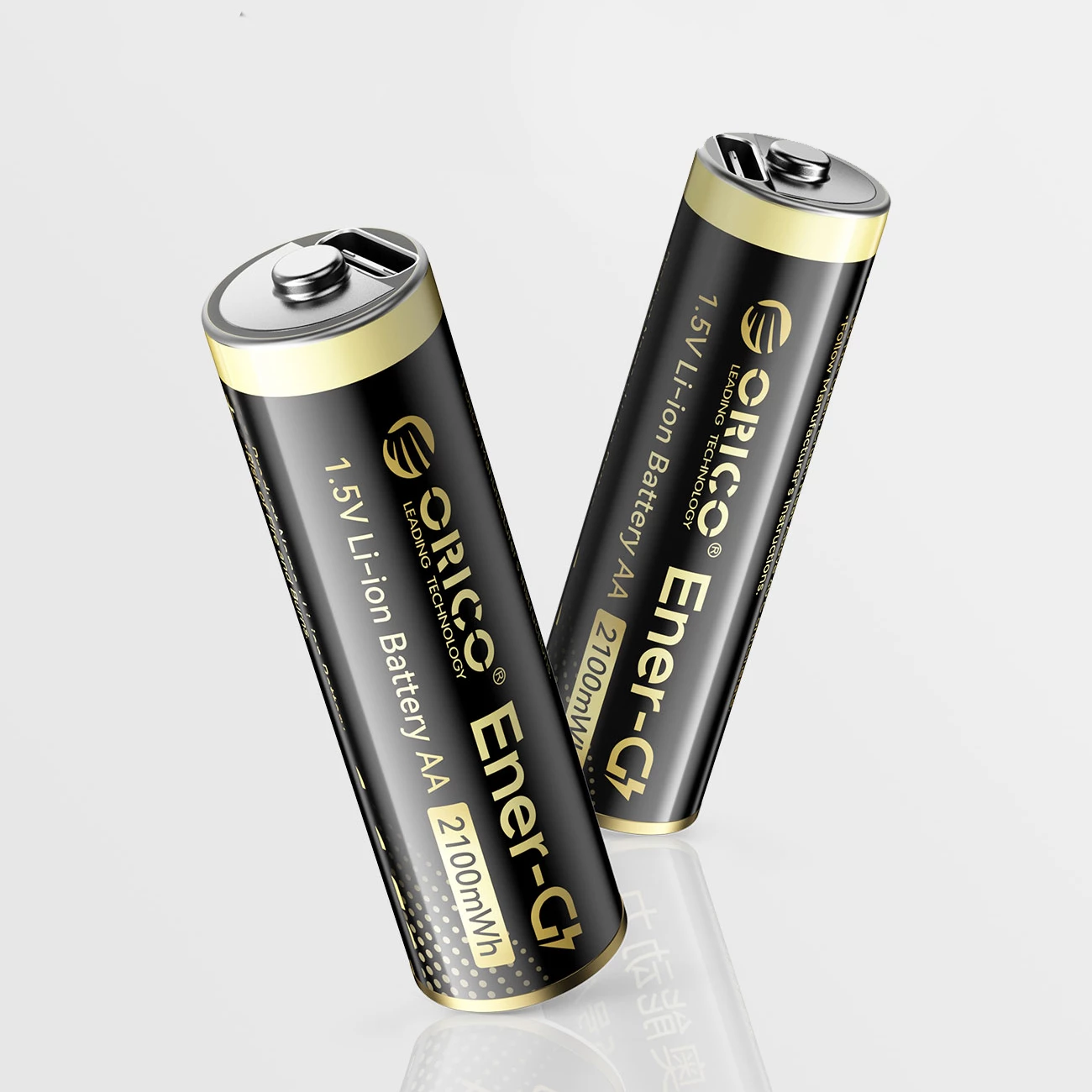 Bateri AA rikarikueshme Orico Ener-G EG5C 1.5V 2100mWh USB-C, 2 copë (me kabllo karikimi)