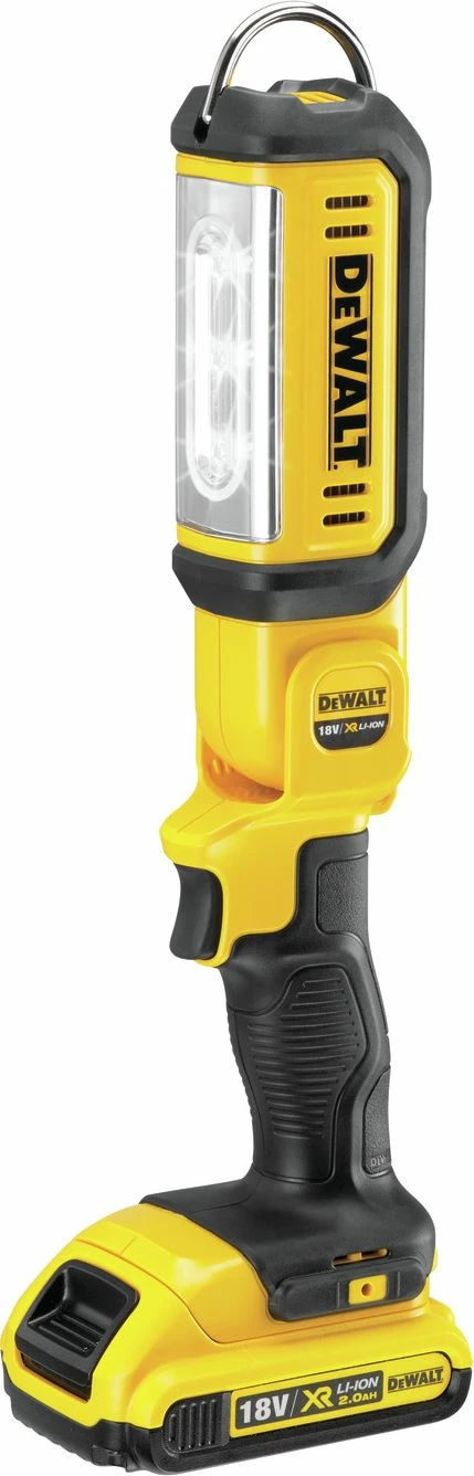 Llambë pune LED DeWalt DCL050, 18V XR, 250-500 lm, IP54, pivot, e verdhë/zezë