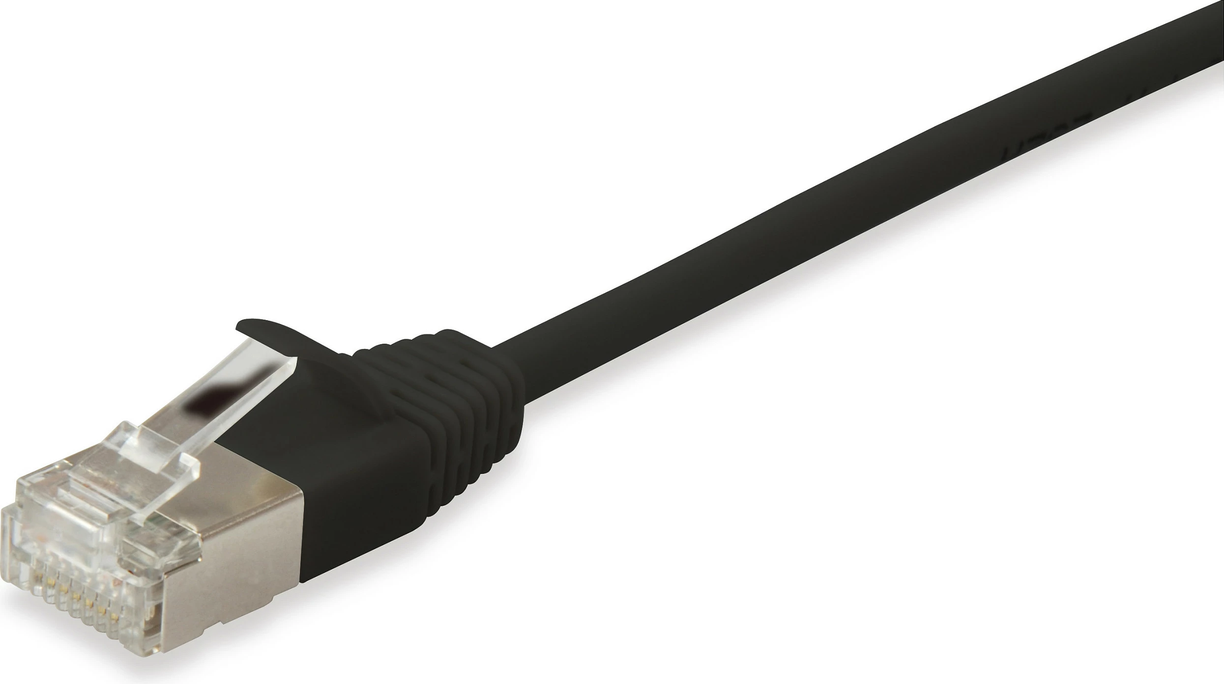 Kabllo Ethernet EQUIP Cat6A Slim Patch 1.5m, RJ-45 në RJ-45, F/FTP, e zezë