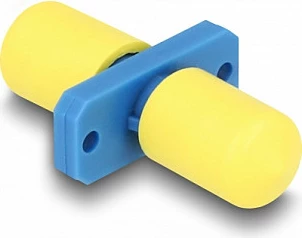 Kuplues fibër optike DeLOCK ST/ST Simplex, femër-femër, me kapak pluhuri, blu