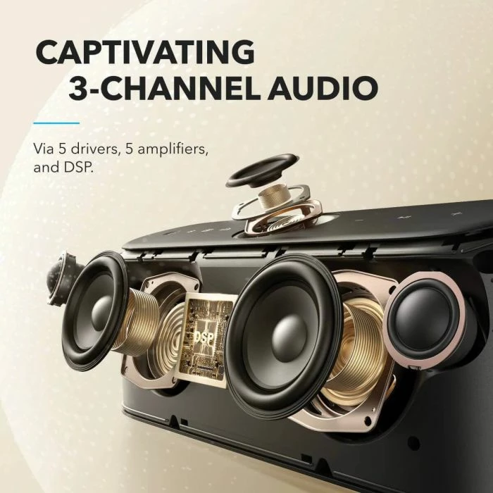 Altoparlant Bluetooth portativ ANKER Soundcore Motion X600 (A3130061) 50W IPX7, gjelbër