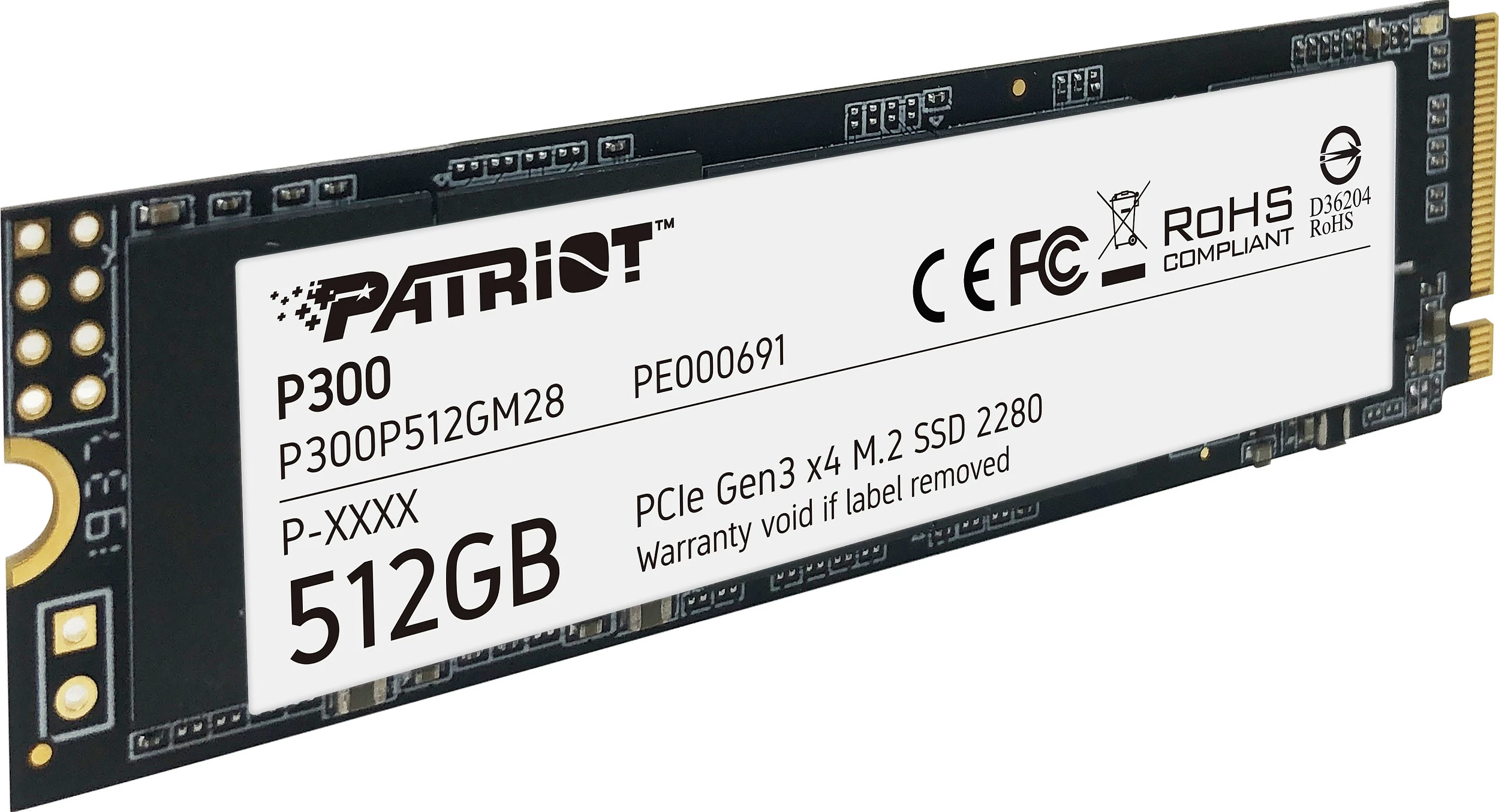 SSD M.2 Patriot P300 512GB PCIe 3.0 x4 NVMe 2280