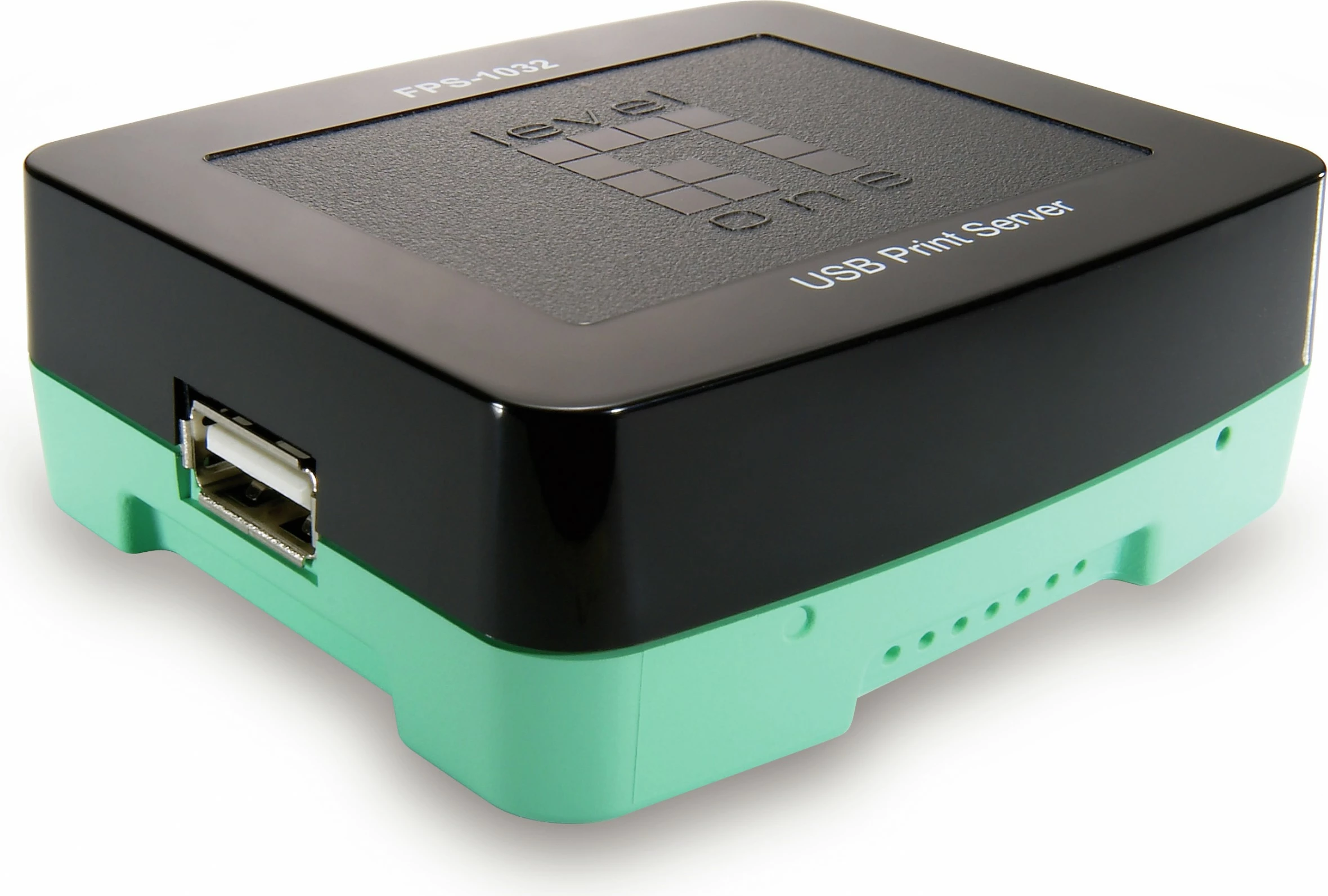 Print server Level One FPS-1032, USB, Ethernet, i zi, i gjelbër