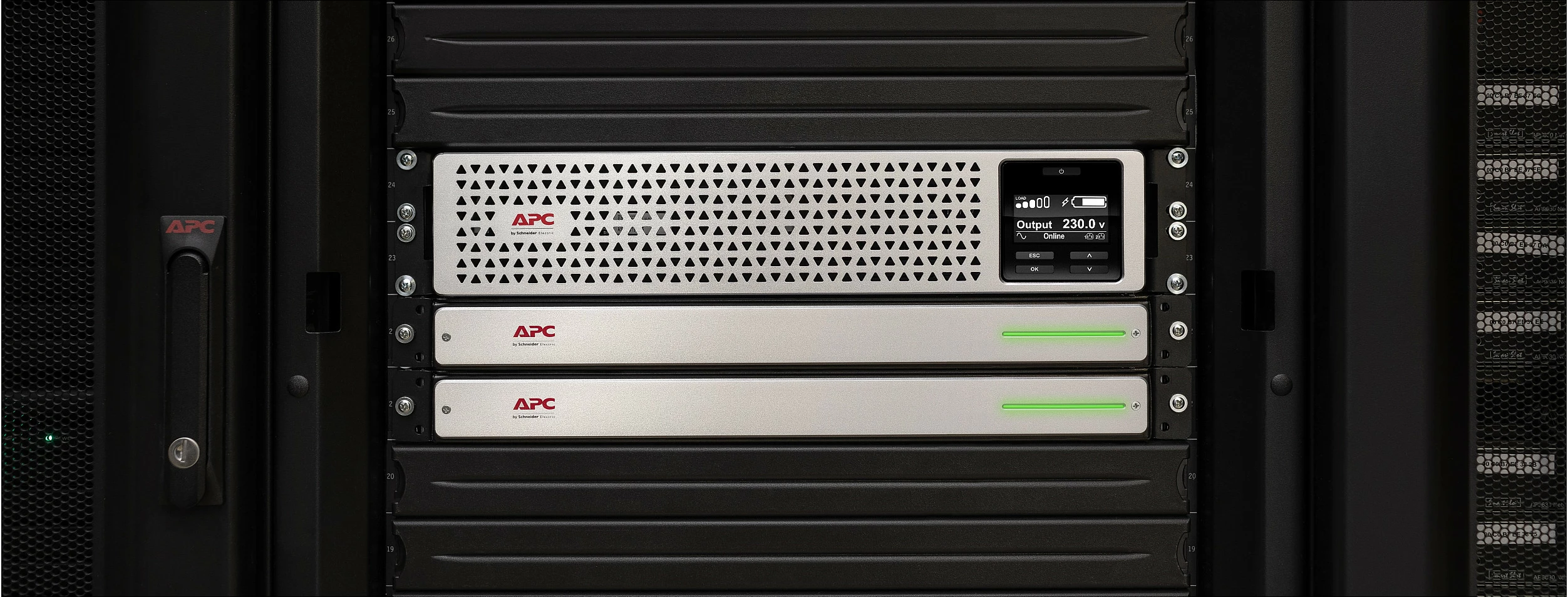 UPS APC Smart-UPS On-Line 1000VA 3U rack, 900W, 230V, 8x C13, Li-Ion, e zezë/gri