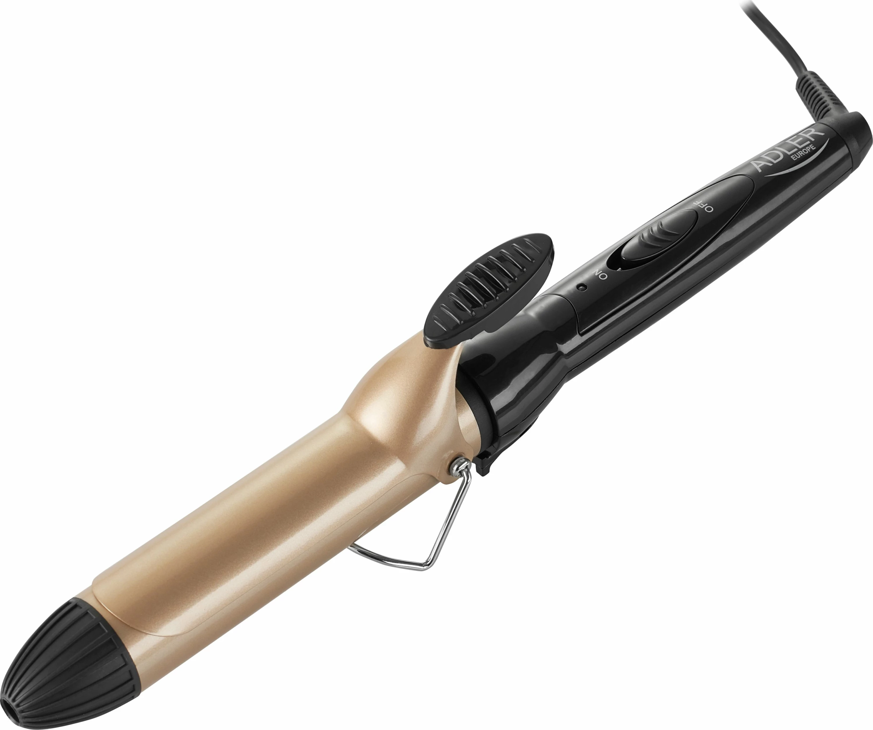 Hekur kaçurrelash Adler AD 2112, 32mm, 215°C, veshje qeramike, 55W, e zezë/ari
