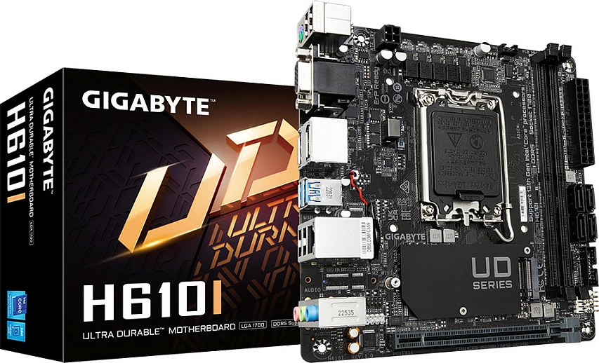 Pllakë amë Gigabyte H610I, Socket LGA1700, Mini-ITX