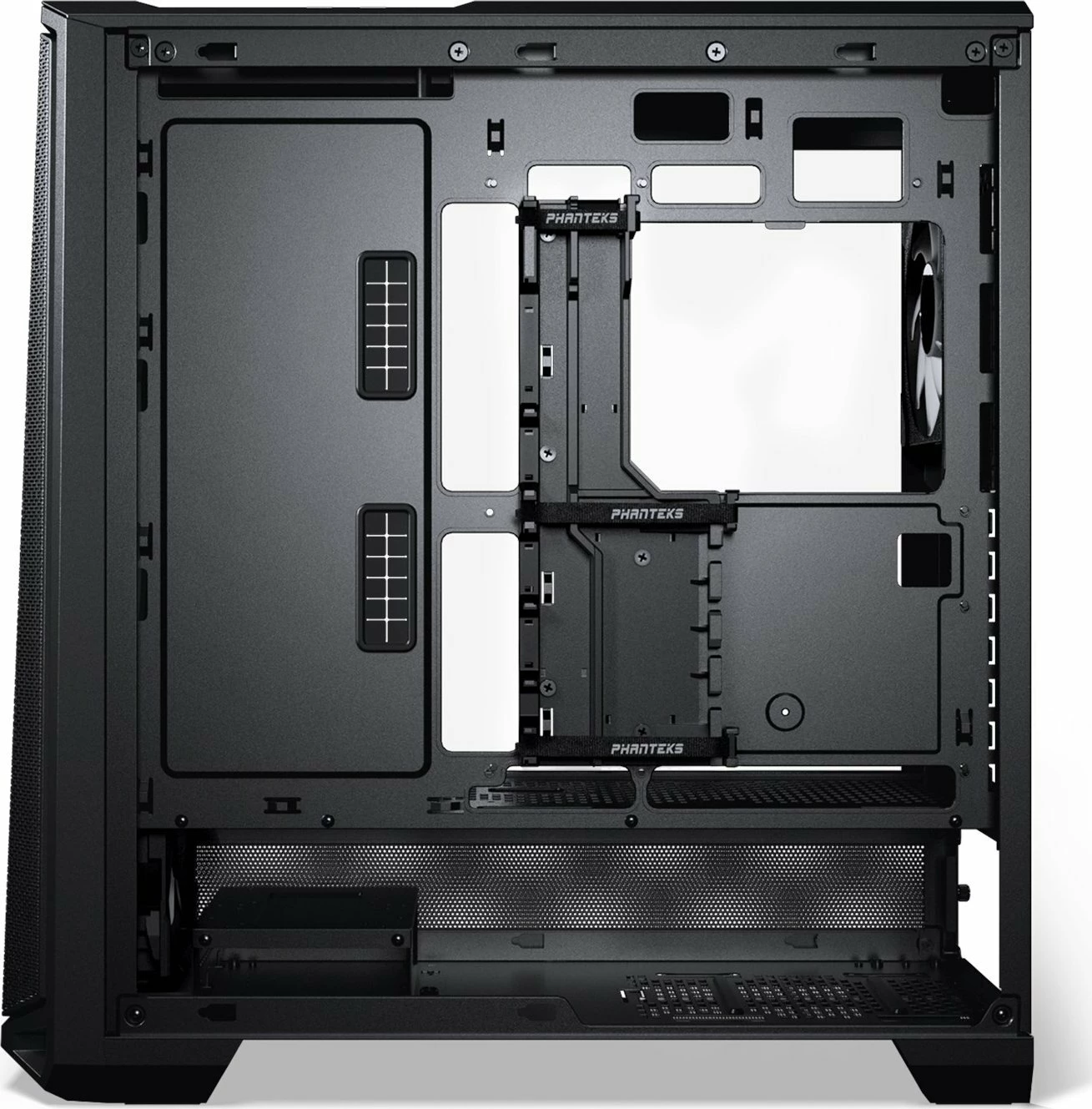 Kasë Phanteks Eclipse G400A ARGB (PH-EC400GA_DBK01), Midi Tower ATX/e-ATX, xham i temperuar, 4x140mm ARGB, USB-C, e zezë