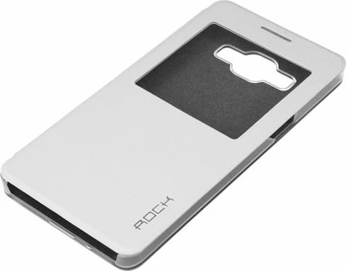 Mbështjellës Rock Flip Uni për Samsung A5, me kapak, i bardhë