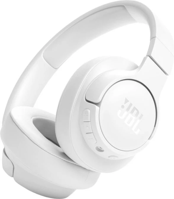 Kufje pa tela JBL Tune 720BT (JBLT720BTWHT) Bluetooth 5.3, Pure Bass, 76 orë bateri, mikrofon, të bardha