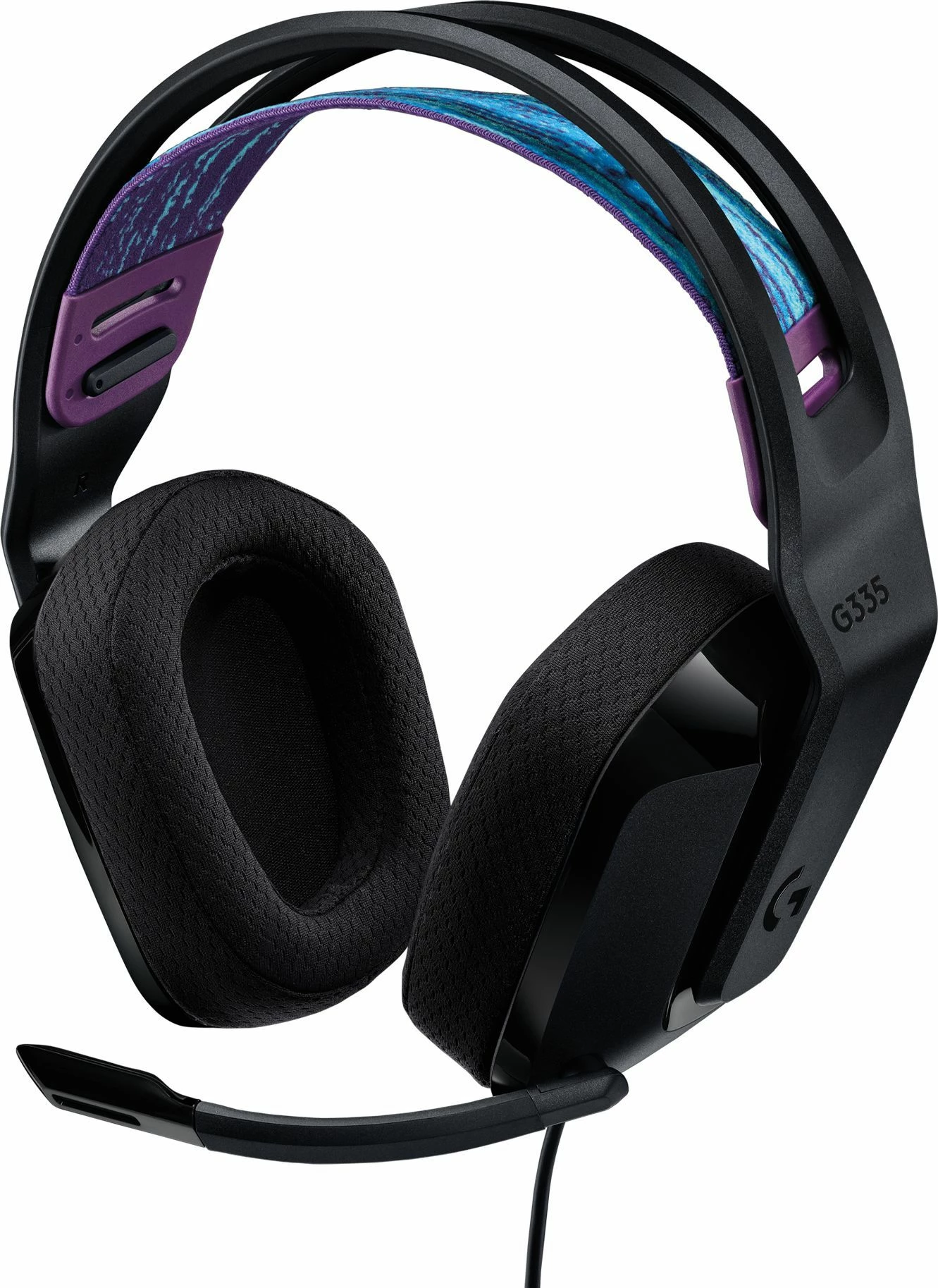 Kufje gaming Logitech G335 (981-000978), me kabllo 3.5mm, mikrofon, 40mm, të zeza