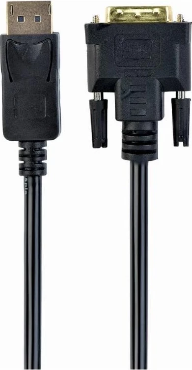 Kabllo Gembird CC-DPM-DVIM, DisplayPort në DVI-D, 3m, e zezë