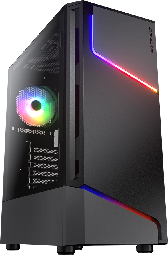 Kasë COUGAR MX360 RGB Midi Tower, ATX, Tempered Glass, e zezë