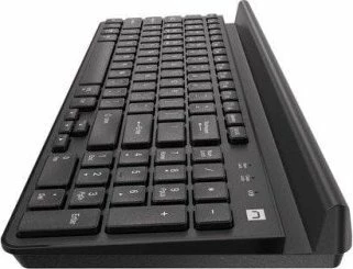 Tastierë wireless Natec Felimare NKL-1973, layout US, me numpad, me mbajtëse për telefon/tablet, e zezë