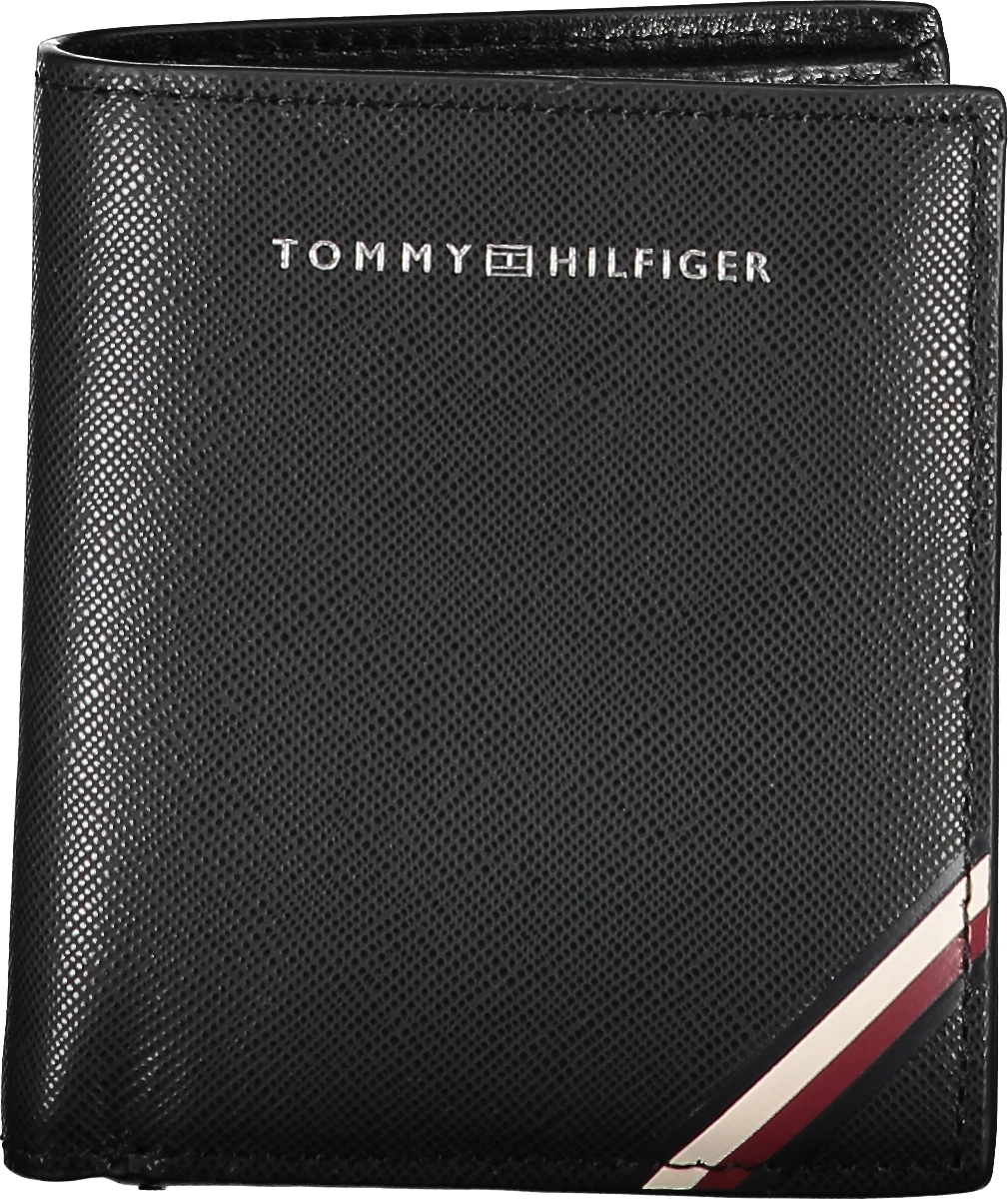 Portofol për meshkuj TOMMY HILFIGER, i zi