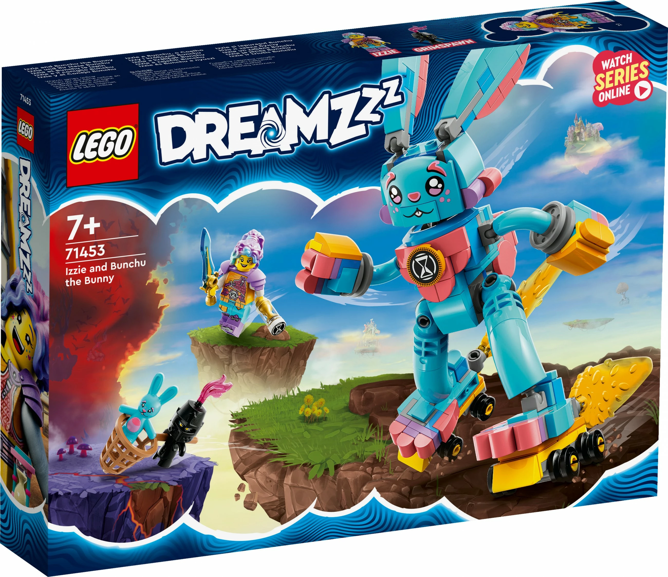 Set ndërtimi LEGO DREAMZzz 71453 Izzie dhe Bunchu, 259 pjesë, shumëngjyrësh