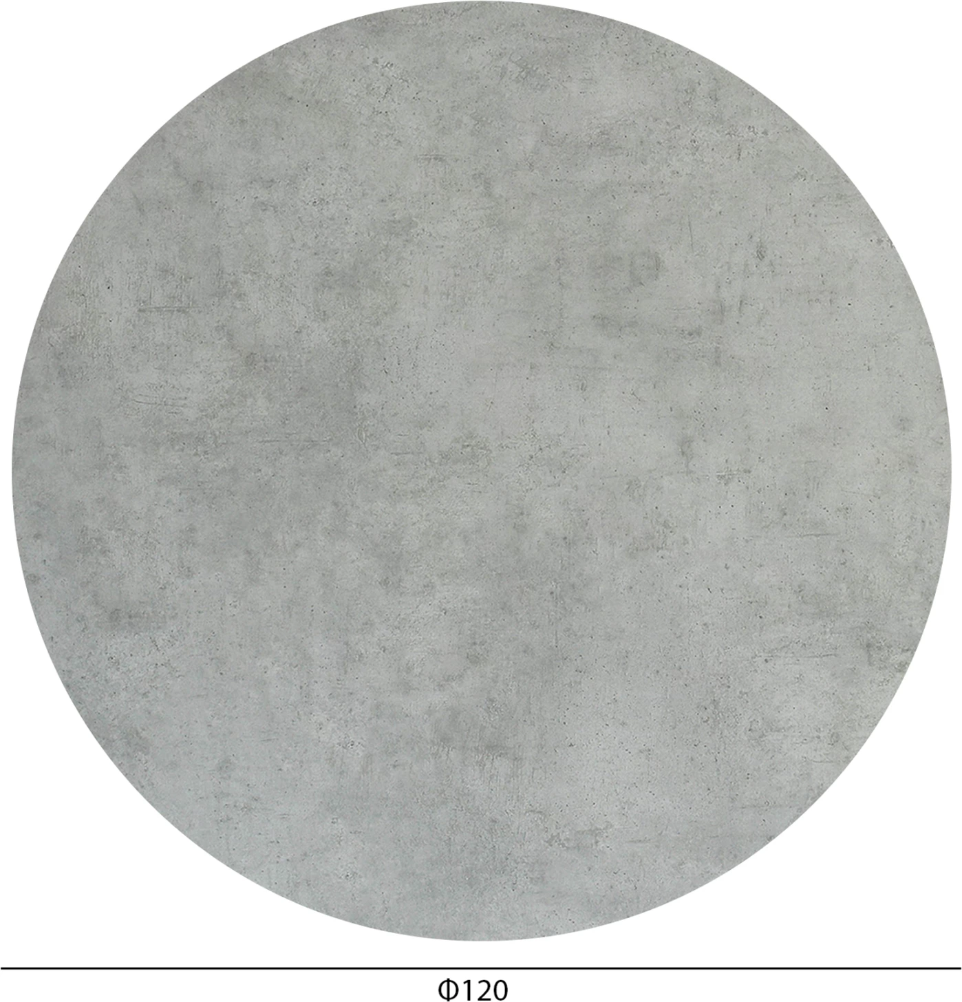 Sipërfaqe tavoline rrethore HPL, ngjyrë çimento, FH6351.32, 120cm
